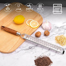 Ralador de queijo Leeseph com cabo de madeira, ralador de vegetais de aço inoxi