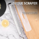 Ralador de queijo Leeseph com cabo de madeira, ralador de vegetais de aço inoxi